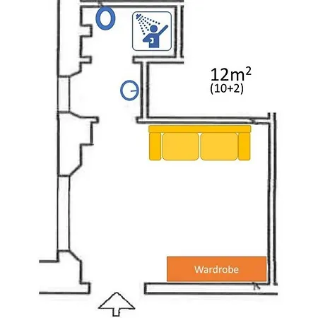 La Stanzetta - Very Small, No Kitchen Appartement Siena