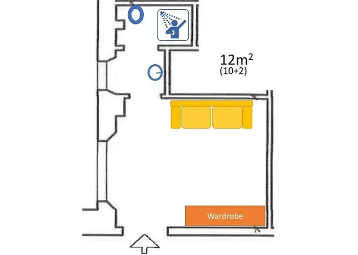 La Stanzetta - Very Small, No Kitchen Apartament Siena